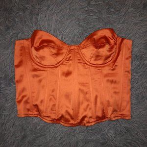 Orange Corset Top